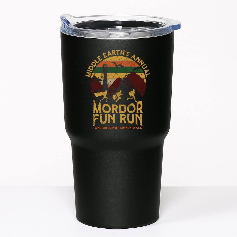 One Does Not Simply Walk Vintage Middle EarthS Annual Mordor Fun Run Tumbler
