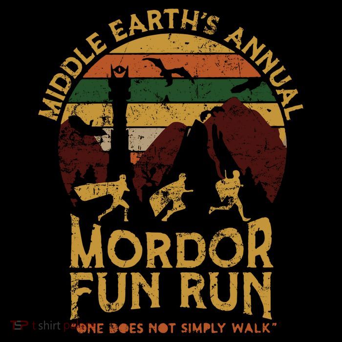 One Does Not Simply Walk Vintage Middle EarthS Annual Mordor Fun Run Premium T-Shirt
