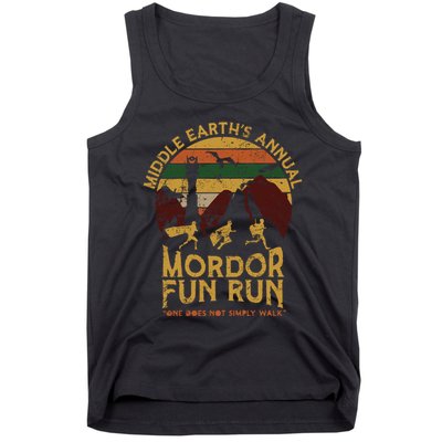 One Does Not Simply Walk Vintage Middle EarthS Annual Mordor Fun Run Tank Top