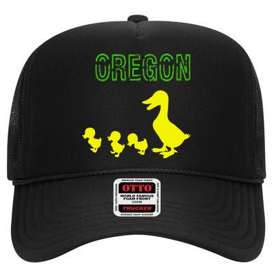 Oregon Duck High Crown Mesh Back Trucker Hat