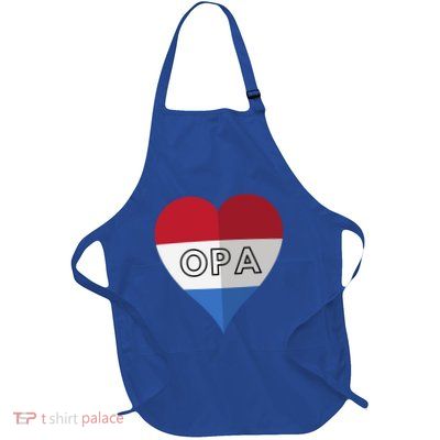 Opa Dutch Opa FatherS Day Gift Full-Length Apron With Pockets
