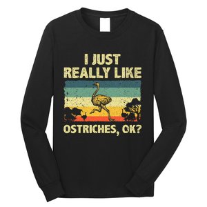 Ostrich Design Ostrich Animal Lover Long Sleeve Shirt