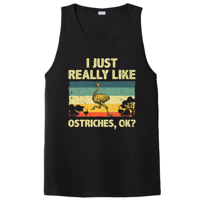 Ostrich Design Ostrich Animal Lover PosiCharge Competitor Tank