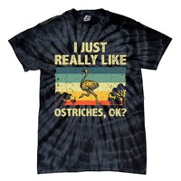 Ostrich Design Ostrich Animal Lover Tie-Dye T-Shirt