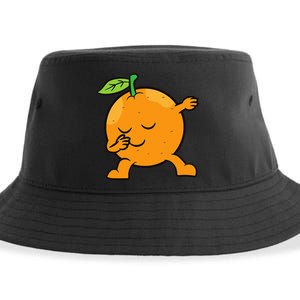 Orange Dabbing Orange Fruit Love Oranges Sustainable Bucket Hat