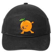 Orange Dabbing Orange Fruit Love Oranges 7-Panel Snapback Hat