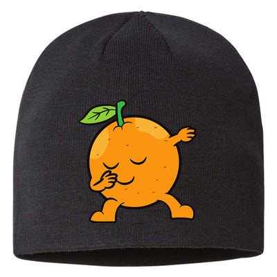 Orange Dabbing Orange Fruit Love Oranges Sustainable Beanie