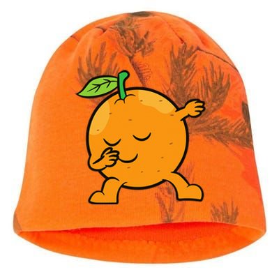 Orange Dabbing Orange Fruit Love Oranges Kati - Camo Knit Beanie