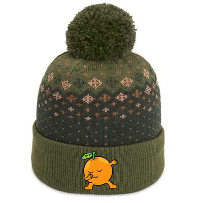 Orange Dabbing Orange Fruit Love Oranges The Baniff Cuffed Pom Beanie