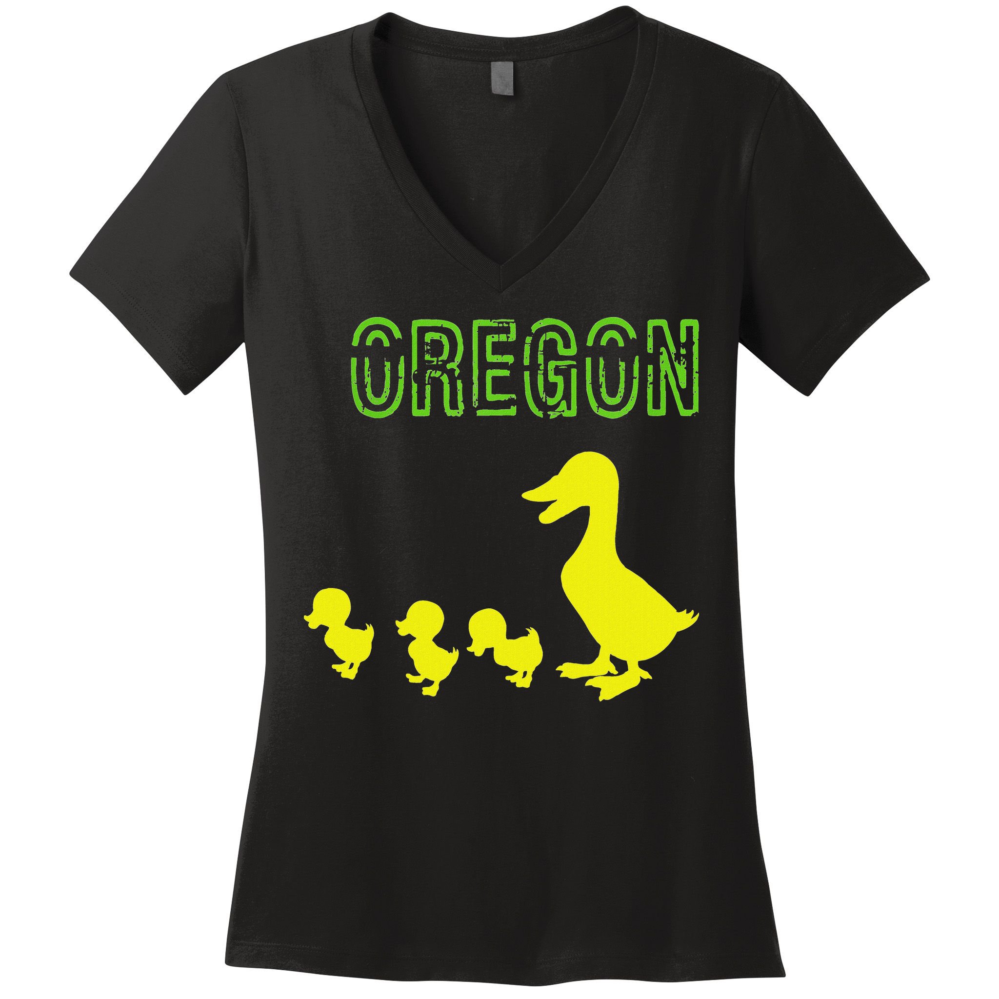 Oregon Duck Women's V-Neck T-Shirt