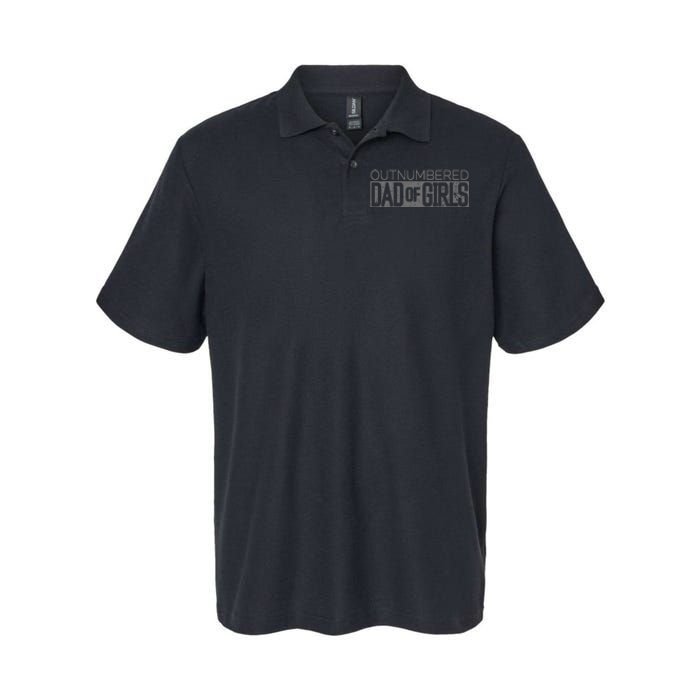 Outnumbered Dad Softstyle Adult Sport Polo