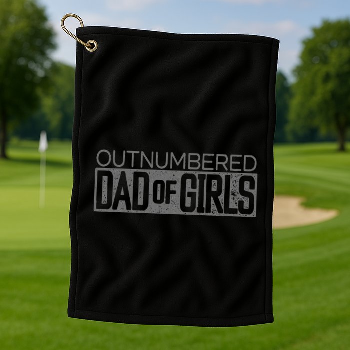 Outnumbered Dad Golf Towel