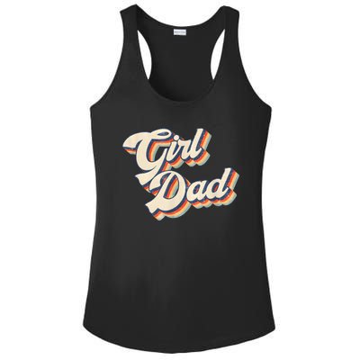 Outnumbered Dad Of Girl Men Fathers Day For Girl Dad Ladies PosiCharge Competitor Racerback Tank