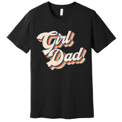 Outnumbered Dad Of Girl Men Fathers Day For Girl Dad Premium T-Shirt