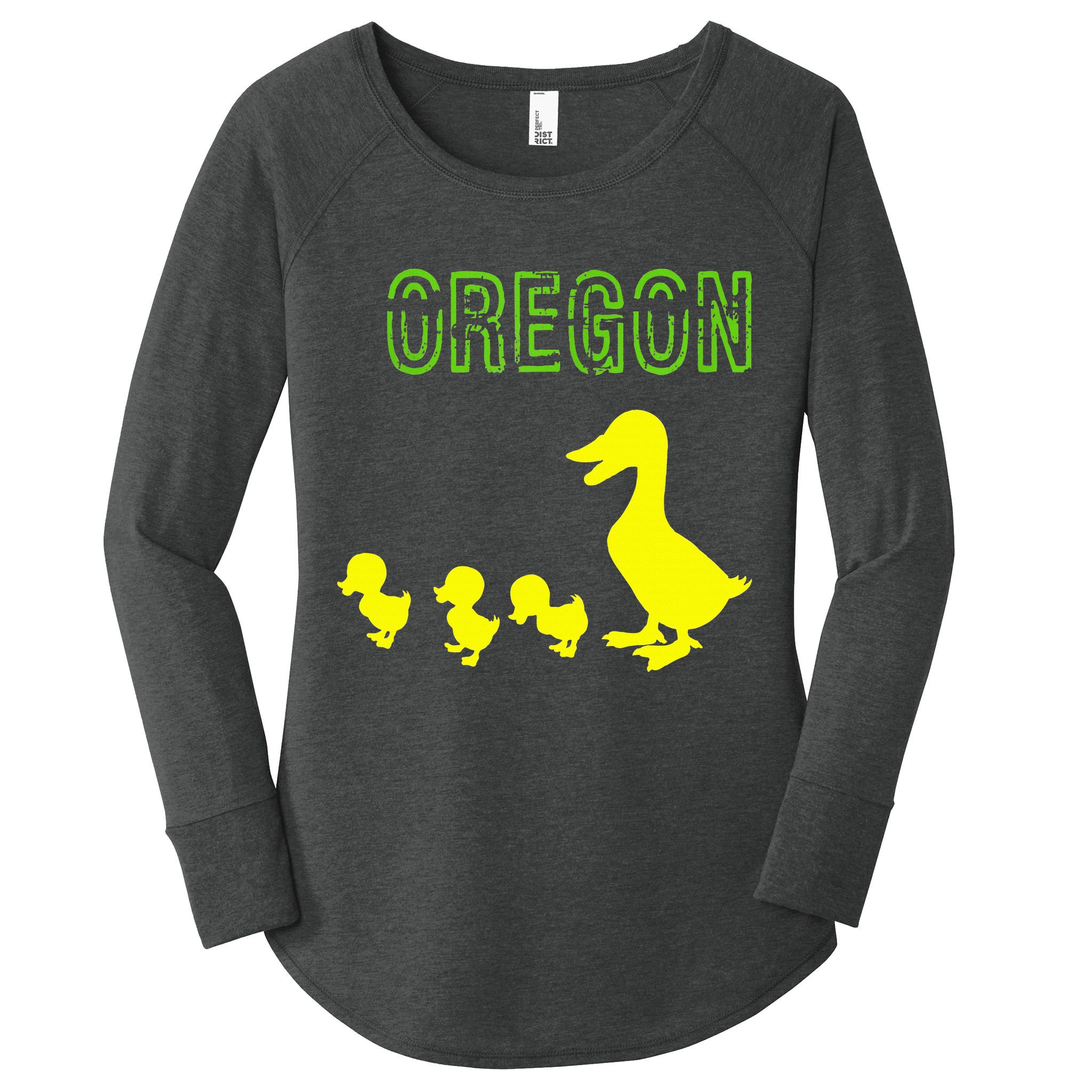 Oregon Duck Women's Perfect Tri Tunic Long Sleeve Shirt