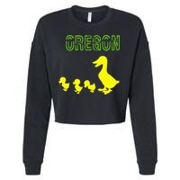 Oregon Duck Cropped Pullover Crew