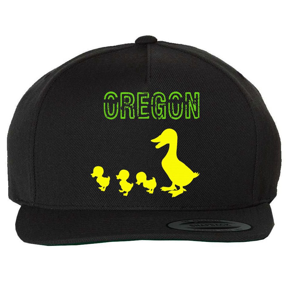 Oregon Duck Wool Snapback Cap
