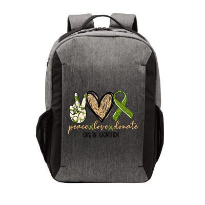 Organ Donation Peace Love Donate Give Someone Life Donate Great Gift Vector Backpack