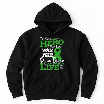 Organ Donor Quote Graphic Kidney Transplant And Heart Donor Hoodie