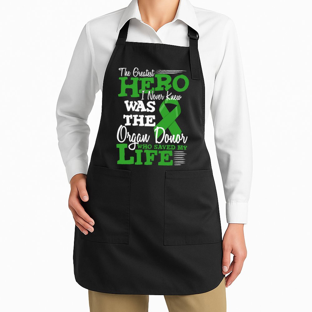 Organ Donor Quote Graphic Kidney Transplant And Heart Donor Apron