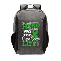 Organ Donor Quote Graphic Kidney Transplant And Heart Donor Vector Backpack