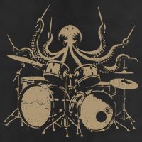 Octopus Drummer Rock N Roll Band Adult Drive Performance Visor