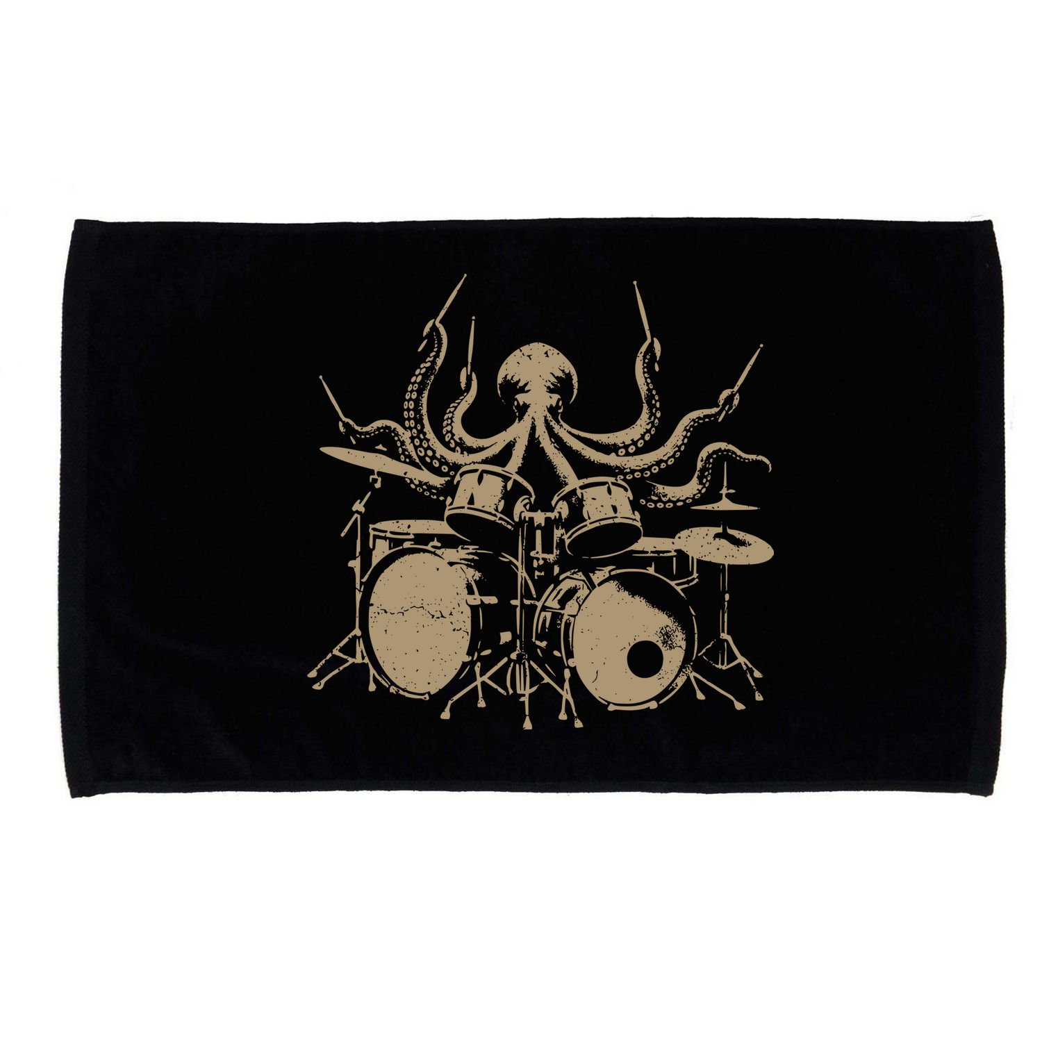 Octopus Drummer Rock N Roll Band Microfiber Hand Towel