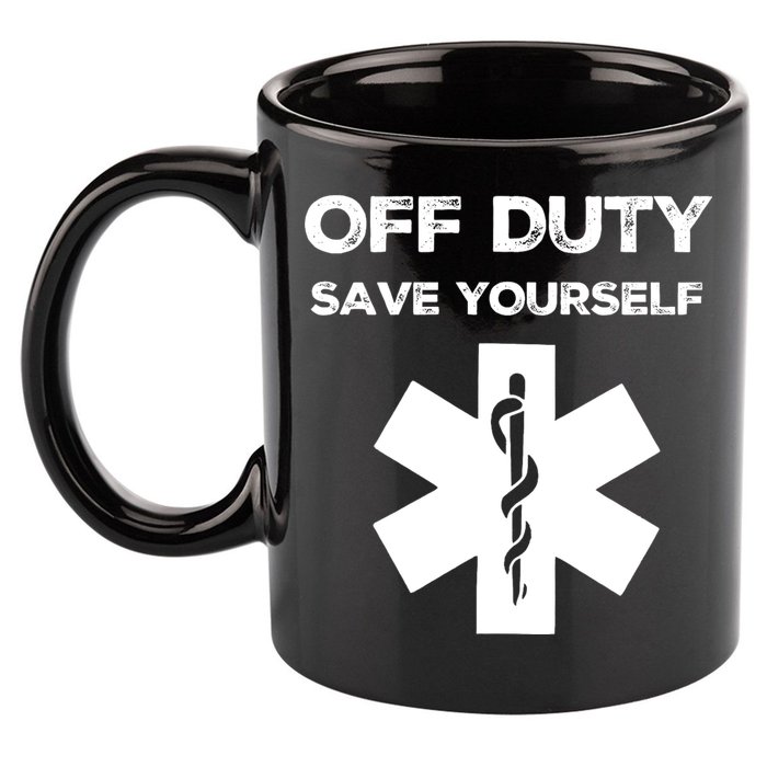 Off Duty Save Yourself Funny Nurse Nurses Day 11oz C Handle Ceramic Mug