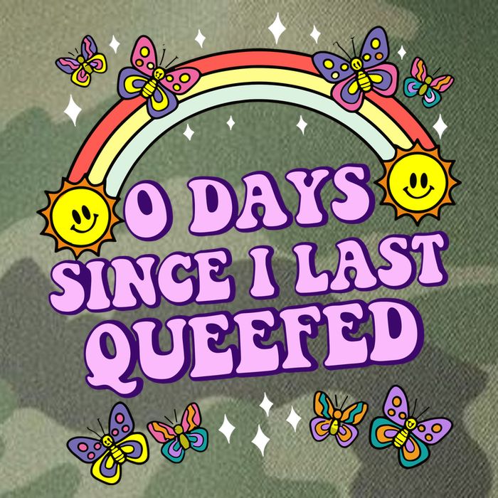 O Days Since Last Queefed Legacy Tie Dye Trucker Hat