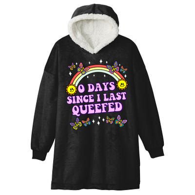O Days Since Last Queefed Hooded Wearable Blanket