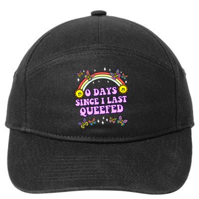 O Days Since Last Queefed 7-Panel Snapback Hat