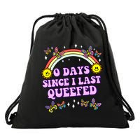 O Days Since Last Queefed Drawstring Bag