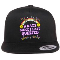 O Days Since Last Queefed Flat Bill Trucker Hat