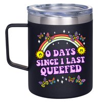 O Days Since Last Queefed 12oz Stainless Steel Coffee Mug