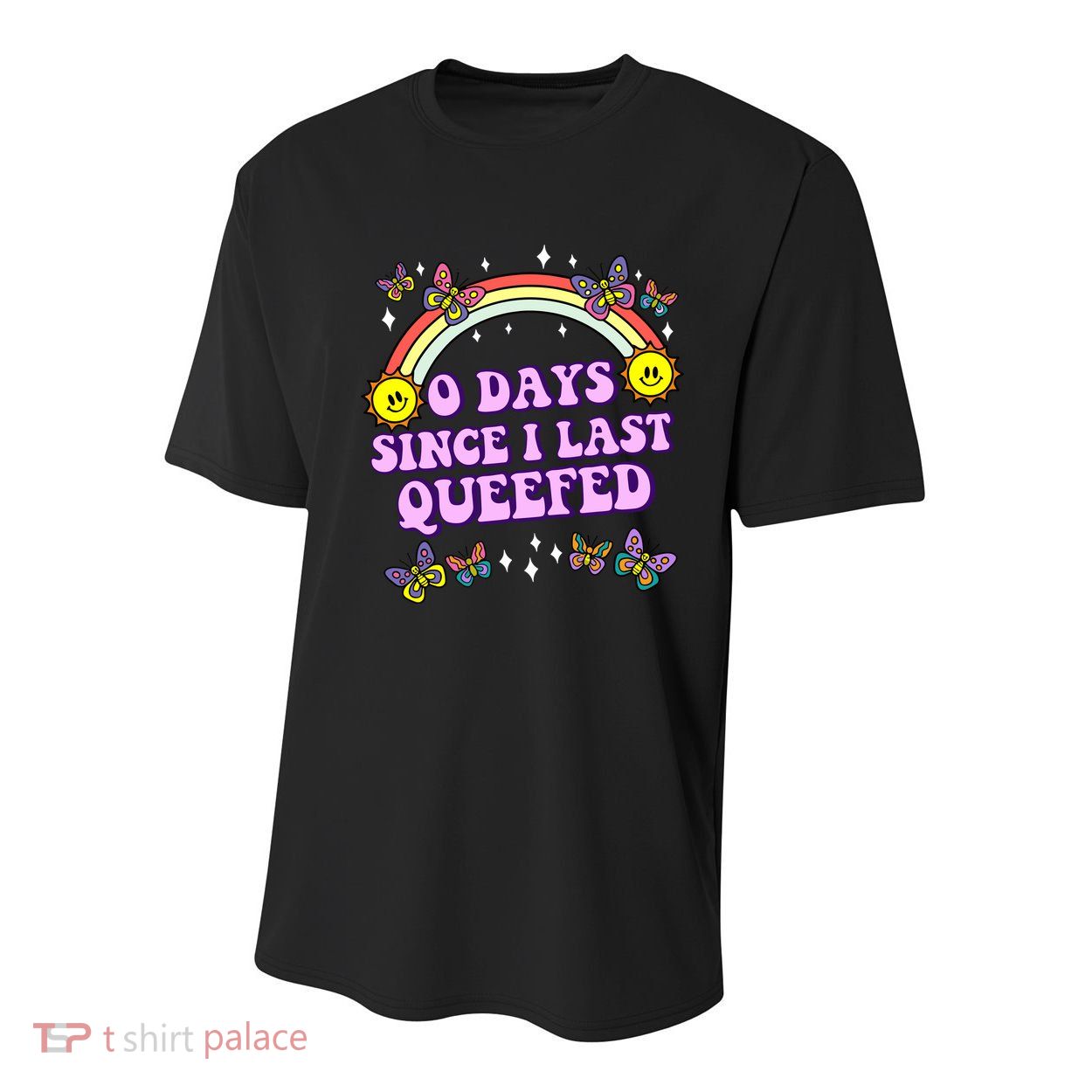 O Days Since Last Queefed Youth Performance Sprint T-Shirt