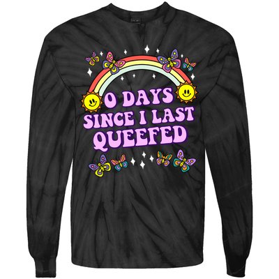 O Days Since Last Queefed Tie-Dye Long Sleeve Shirt