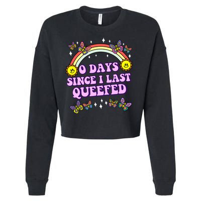 O Days Since Last Queefed Cropped Pullover Crew