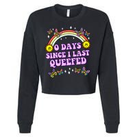 O Days Since Last Queefed Cropped Pullover Crew