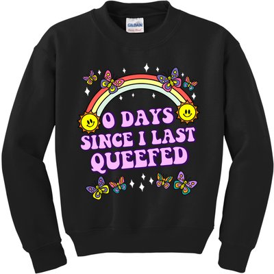 O Days Since Last Queefed Kids Sweatshirt