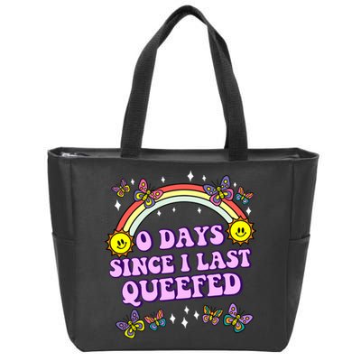 O Days Since Last Queefed Zip Tote Bag