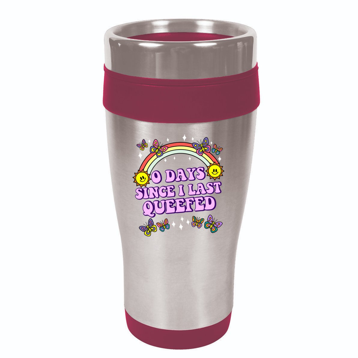 O Days Since Last Queefed 16oz Travel Tumbler
