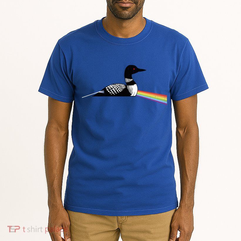 Original Dark Side Of The Loon Bird Watching Classic Rock Gift Tall T-Shirt