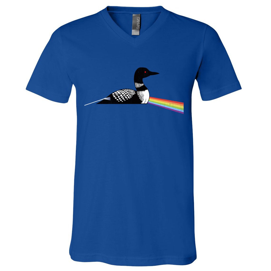 Original Dark Side Of The Loon Bird Watching Classic Rock Gift V-Neck T-Shirt