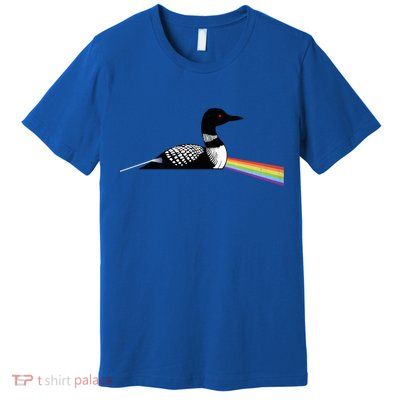 Original Dark Side Of The Loon Bird Watching Classic Rock Gift Premium T-Shirt