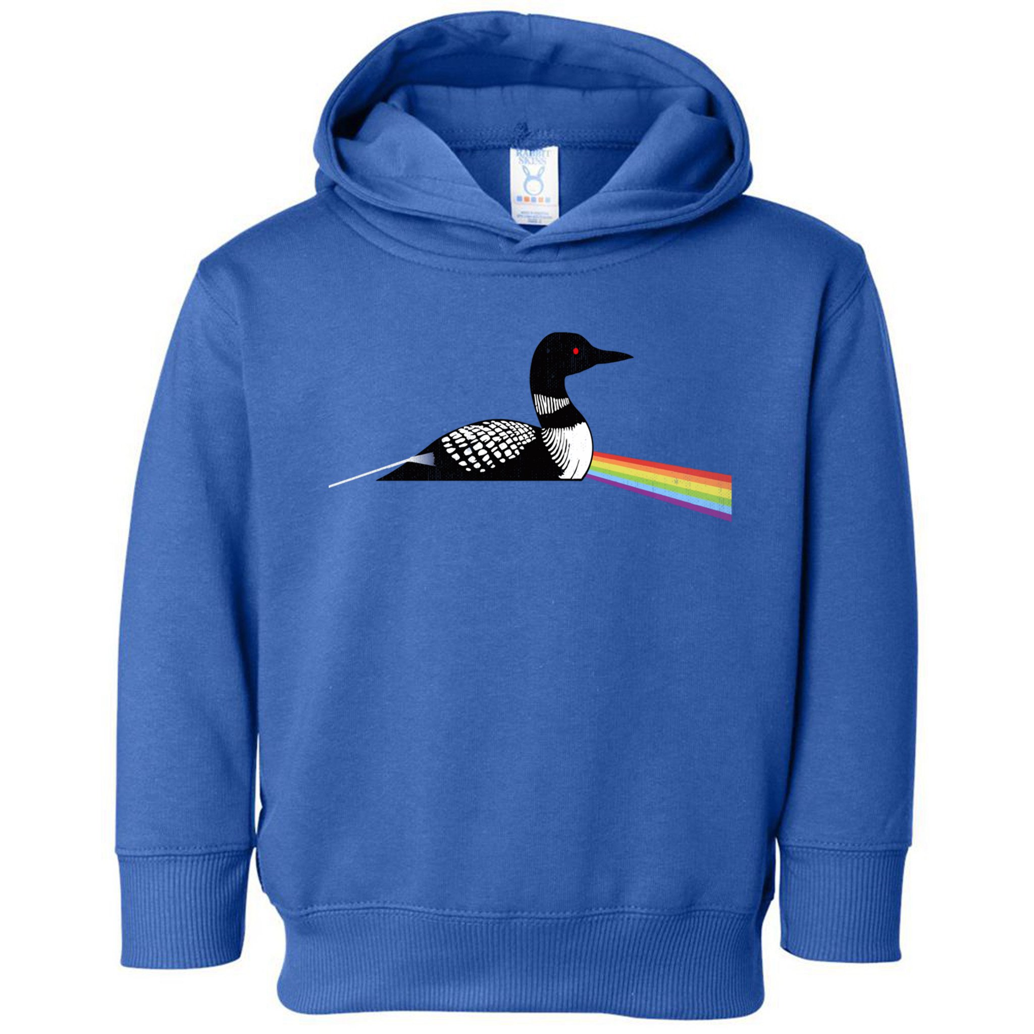 Original Dark Side Of The Loon Bird Watching Classic Rock Gift Toddler Hoodie