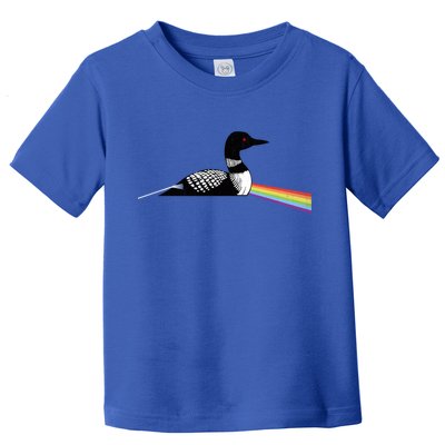 Original Dark Side Of The Loon Bird Watching Classic Rock Gift Toddler T-Shirt
