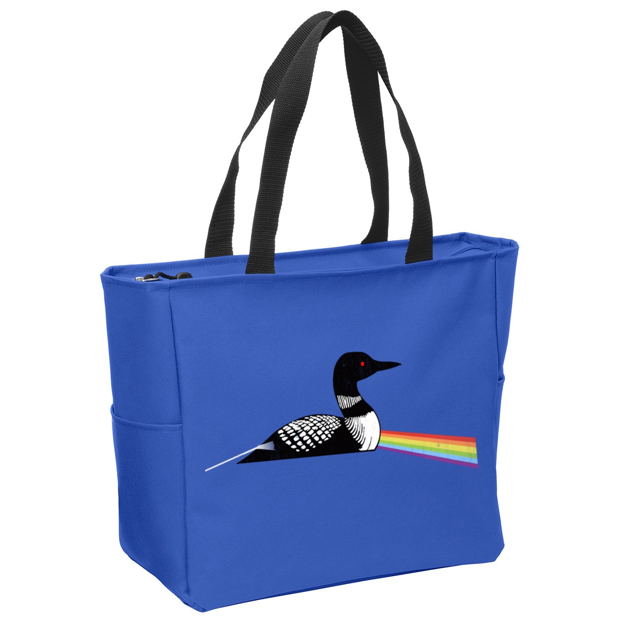 Original Dark Side Of The Loon Bird Watching Classic Rock Gift Zip Tote Bag