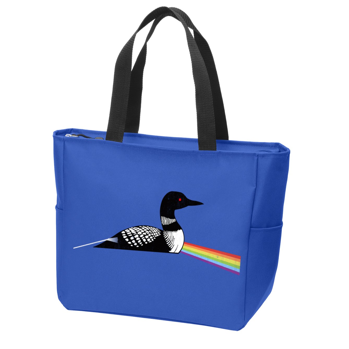 Original Dark Side Of The Loon Bird Watching Classic Rock Gift Zip Tote Bag