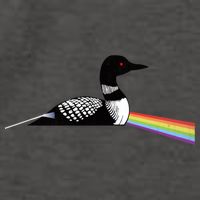 Original Dark Side Of The Loon Bird Watching Classic Rock Gift Vector Backpack