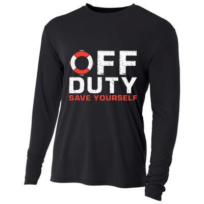 Off Duty Save Yourself Lifeguard Cooling Performance Long Sleeve Crew